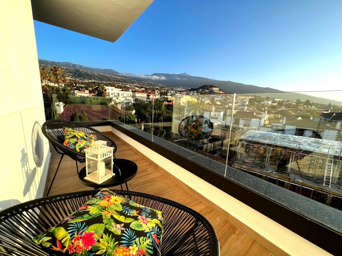 Lujoso Apartamento Completo, Piscina, Terraza Con Vistas Al Teide Puerto de la Cruz (Tenerife) Exterior foto