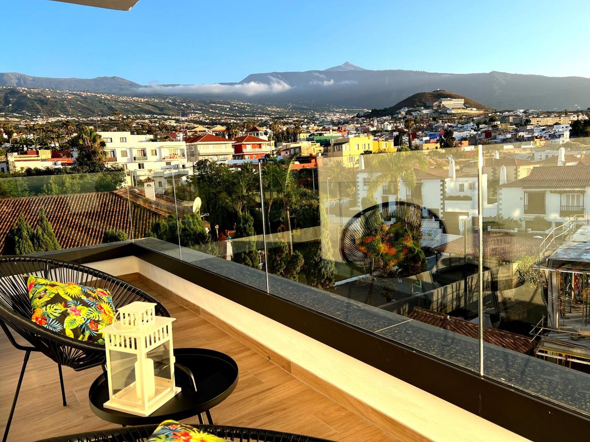 Lujoso Apartamento Completo, Piscina, Terraza Con Vistas Al Teide Puerto de la Cruz (Tenerife) Exterior foto